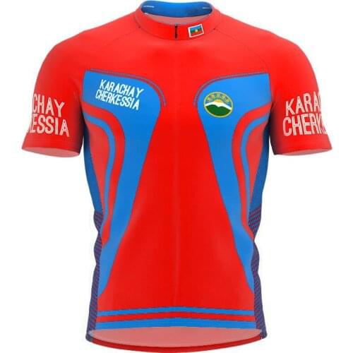 2021 karachay-cherkessia More Style Men classic cycling team short sleeved bike Road Mountain Clothing Maillot ciclismo outdoor