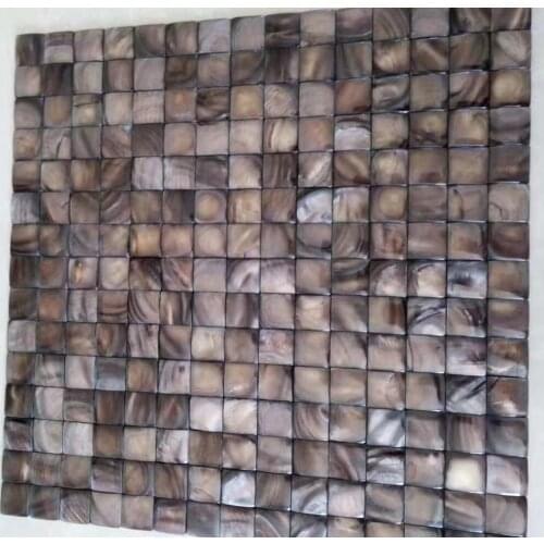 3D Convex Seamless dyed Shell Mosaic Tile, living room bathroom kitchen mother of pearl mosaic wall tile