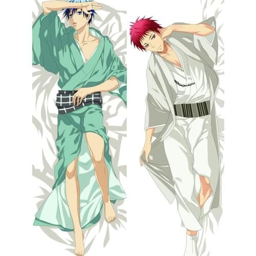 Anime Kuroko No Basketball characters Murasakibara Atsushi Akashi Seijuro Dakimakura throw pillow cover Hugging Body pillowcase