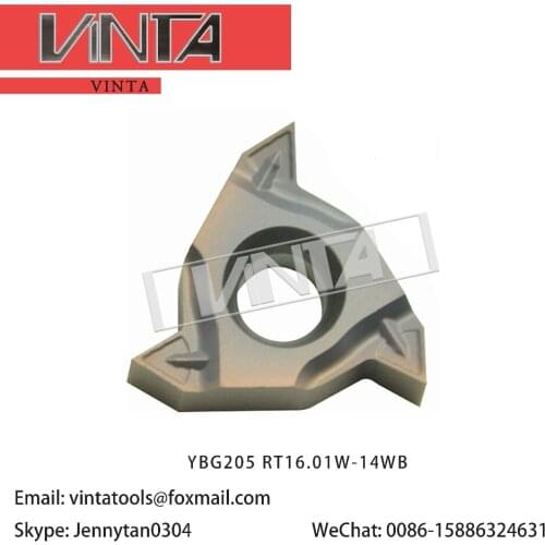 Free shipping high quality sanyinghe 10pcs/lots RT16.01W-11WB YBG205 cnc carbide turning inserts threading inserts
