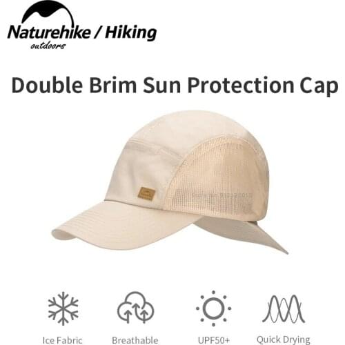 Naturehike Outdoor Women/Men Baseball Cap Sports Cap Fashion 83g Ultralight Double Hat Brim 7.5cm Long Brim Leisure Run Camping