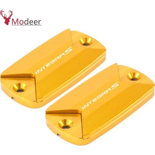 For Honda Integra 700 750 S 750D NC750 NC750D NC750 /D CNC Aluminum Motorcycle Brake Fluid Fuel Reservoir Tank Cap Cover