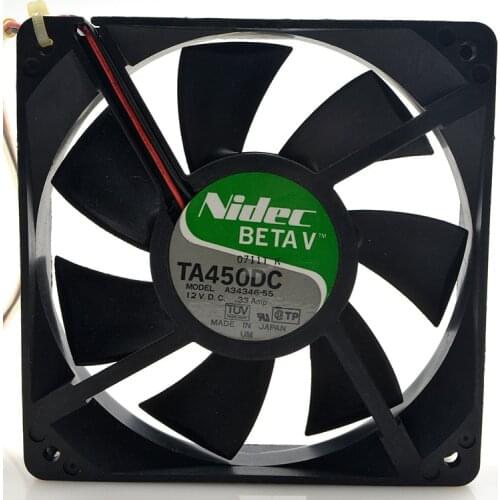 FOR NIDEC TA450DC A34346 55 12CM 12025 12V 0.33A double Ball Heat dissipation cooling Fan