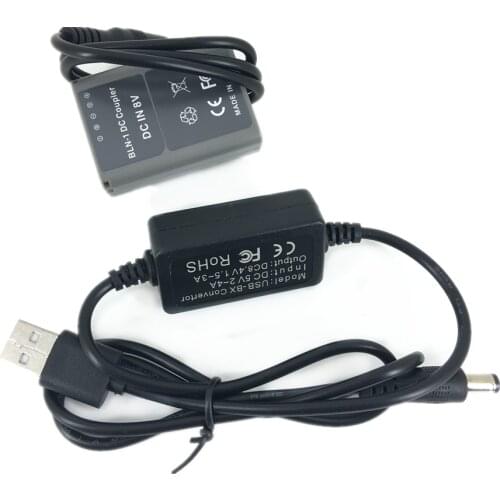 BLN-1 Dummy Battery + USB Adapter Charging Cable for Olympus EM1 E-M5 E-P5 PEN-F M2 Camera Power Bank as PS-BLN1 BLN1