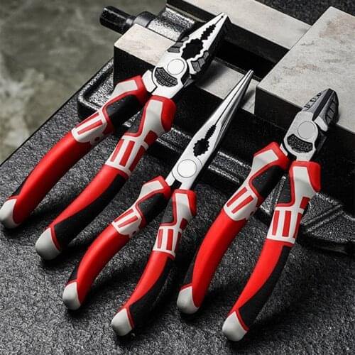 Wire Cutters/Long-Nose Pliers that Can be Used as Wrenches, Diagonal-Nose Pliers with Super-Hard Cutting Ability