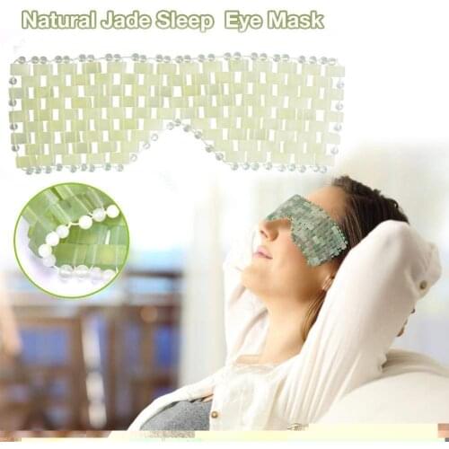 Rose Quartz Eye Mask Massager Natural Jade Eye Mask Eye Eye For Eye Relax Sleep Massager Mask Tool Mask Care Stone Face Sle W0V2