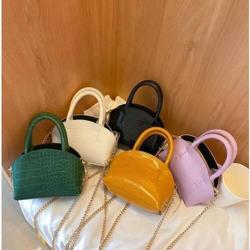 Crocodile pattern Mini Tote bag 2020 Fashion New High quality PU Leather Womens Designer Handbag Chain Shoulder Messenger Bag