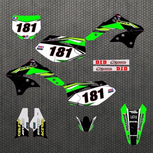 Motorcycle 3M Decals Stickers Backgrounds Graphics kits For Kawasaki KXF450 KX450F 2006 2007 2008 450KXF KXF 450 KX 450F