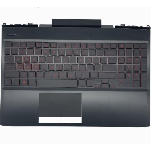 Original For HP Omen 15-DC Series Laptop Palmrest Upper Case US Red Backlit Keyboard Touchpad L30194-001 L32774-001