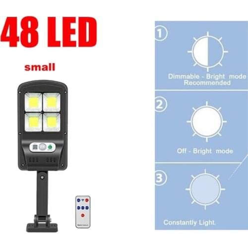 Tabular oblong Solar Light Outdoor Solar Lamp PIR Motion Sensor Wall Light Waterproof Garden street wall security lights remote