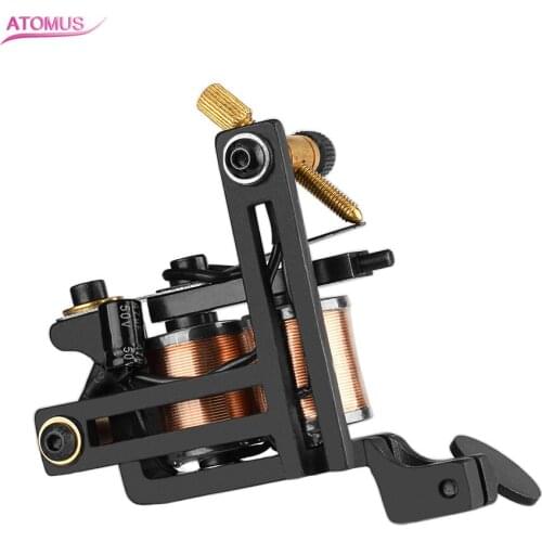 Professional Copper 12 Wraps Coil Tatto Gun Tattoo Machine Coils Frame Liner Shader Maquina De Tatuagem Permanent Makeup