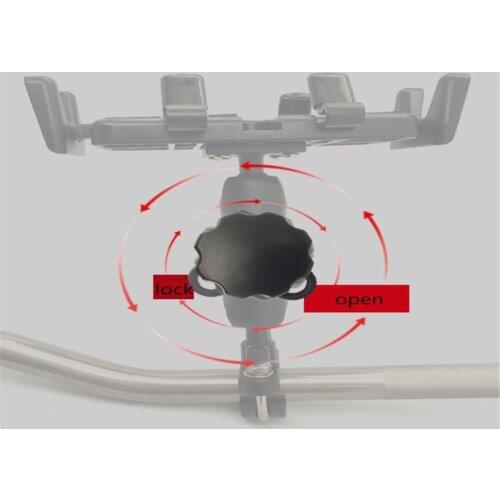 Anti Theft Pin-Lock Security Knob Key for 1\" Arm Socket Phone Holder