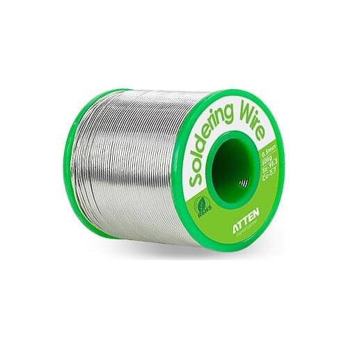 ATTEN 500g Lead-free solder soldering wire sn99.3% cu0.7% , Diameter 0.5/0.8/1.0mm