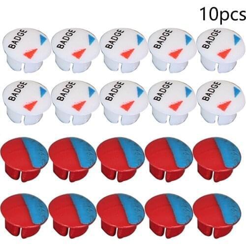 10pcs Hot And Cold Indicate For Kitchen Bathroom Mixer Tap Suitable For 7mm Faucet Handle Accessories Home Tool