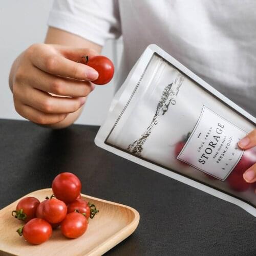 4pcs Water Cup Type Food Storage Preservation Bag Snack Meat Fruit Airtight Seal Container Reusable Waterproof Bag