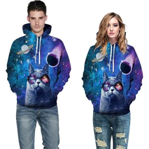 Halloween Cat 3D Printed Hoodie Men Women Sweatshirt Hooded Tracksuit Fashion Pullover Hoody Streetwear Autumn Coat
