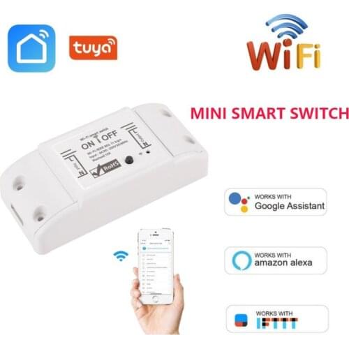 Tuya DIY WiFi Smart Light Switch Universal Breaker Timer Wireless Remote Control Works With Alexa Google Home Smart Home