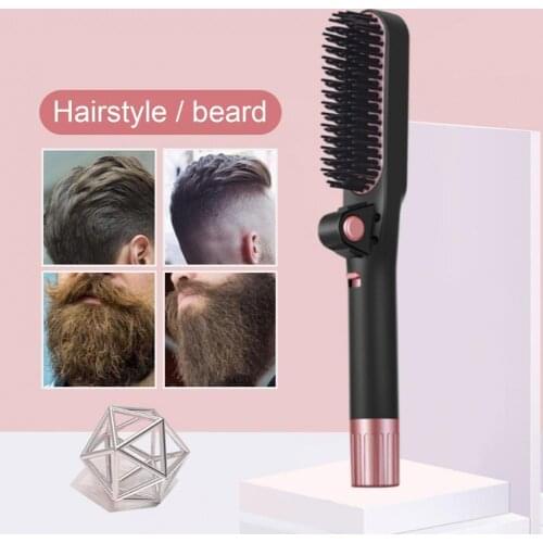 Hair Straightener Comb Electric Pro Negative Ion Hair Straightening Comb Curling Comb Hair Straightener Styler Tool Hair Brush