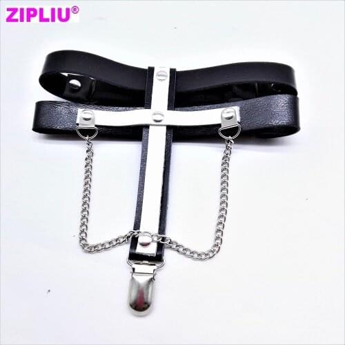 Women Harajuku garter Handmade Adjustable & Elastic Punk Leg Ring Spandex Stocking black WHITE Suspender gourd clip chain Gothic