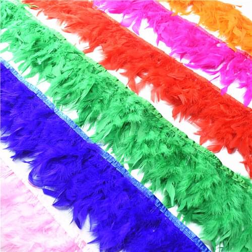 10meters fluffy Turkey feather decoration trims ribbon DIY marabou feathers for jewelry making skirt dress crafts plumas 10-15cm