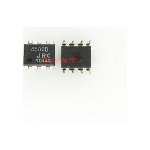 10pcs NJM4580D JRC4580D DIP-8