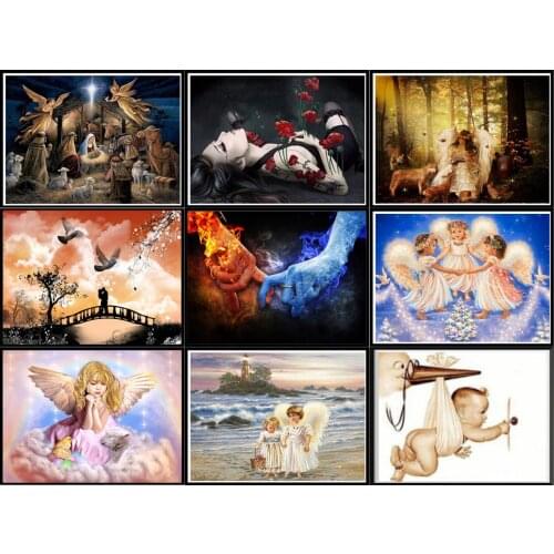 5D DIY Diamond Painting Character Angel Mosaic Painting Customizable Home Decoration Imitation Cross Stitch Crafts
