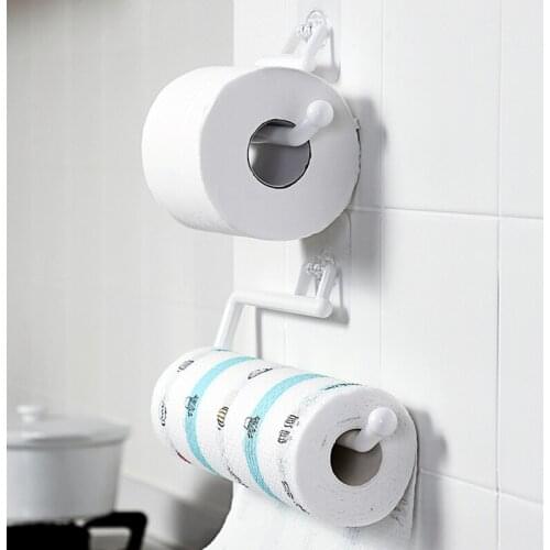 Bar Cabinet Rag Hanging Holder Bathroom Organizer Shelf Toilet Paper Holders Kitchen Paper Roll Holder Towel Hanger Rack