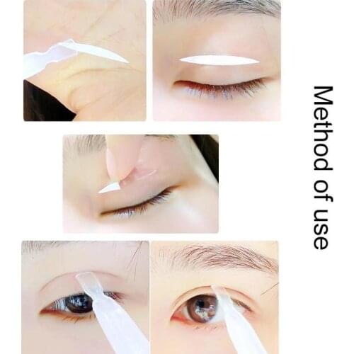 Big Eyes Make Up Eyelid Adhesive Stickers Invisible Beige Waterproof Design Olive Shape Fashion Charming Double Eyelid Stickers
