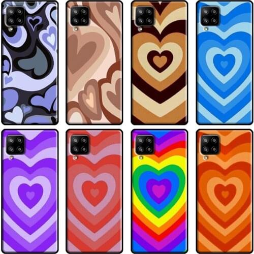 Latte Love Brown Heart Aesthetic Soft Case For Samsung A21S A52 A12 A31 A41 A51 A71 A20e M31 A10 A20 A40 A70 A50 A72 Coque