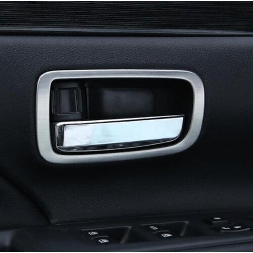 Cotochsun 4pcs Car-styling stainless steel interior door handle decoration frame sticker case For MITSUBISHI Outlander 2013-2017