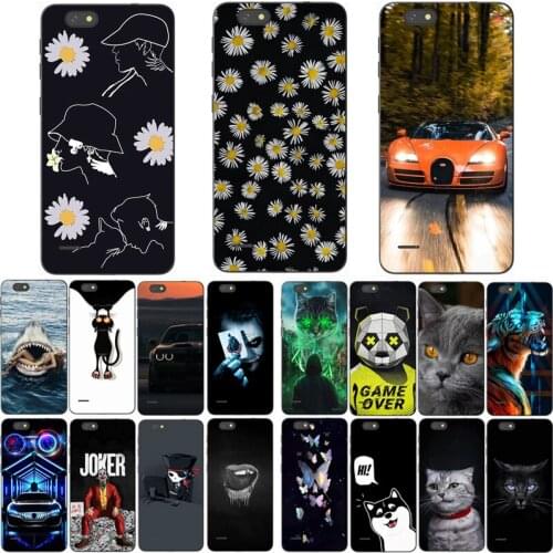 For ZTE BLADE A330 Case Wolf Silicon TPU Fundas for ZTE Blade A330 for ZTE blade a330 Cat Animal Shell Bag Housing Phone Cases