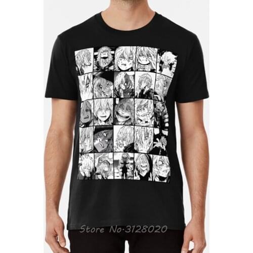 Shigaraki Collage Black And White Version T Shirt Shigaraki Shigaraki Tomura Collage Boku No Hero Academia Bnha Tshirt Men Tees