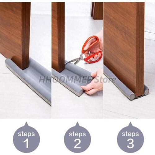 Flexible Door Bottom Sealing Strip Sound Proof Noise Reduction Under Door Draft Stopper Dust Proof Window Weather Strip 95cm