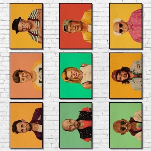 Hipstory Hipster Leaders Poster Pop Art Painting Abstract Funny Fancy Wall Sticker for Coffee House Bar