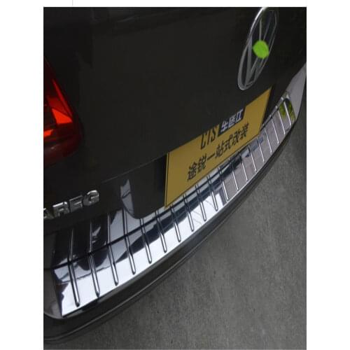 Fit For Volkswagen Touareg 2011 2012 2013 2014 2015 2016 2017 ABS Chrome Rear Bumper Protector Sill Trunk Tread Plate