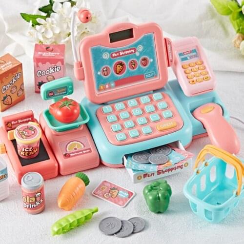 Cash Register Supermarket Cashier Machine Intelligent Scanning Machine Calculation Card Function Simulation Shopping Pretend