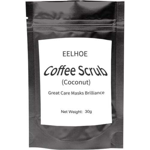 30g Coffee Scrub Coconut Scent Body Scrub Cream Dead Sea Cellulite Whitening Anti For Exfoliating Salt Moisturizing C0F3