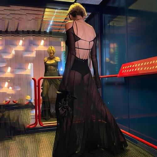 DSMTRC 2021 Summer Solid Off Shoulder Backless Midi Dress Female Streetwears Beach Style Cover Up Bodycon Dresses For Women