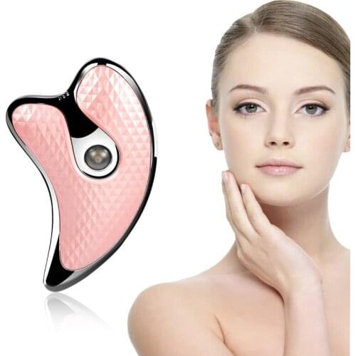 Guasha Micro Current Facial Massager Electric Vibration Skin Rejuvenation Instrument Body Massage Machine Face Lifting Slimming