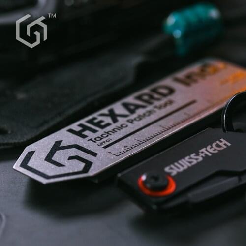 DFP-01 Titanium Morale Armband Function EDC Frame Sticker