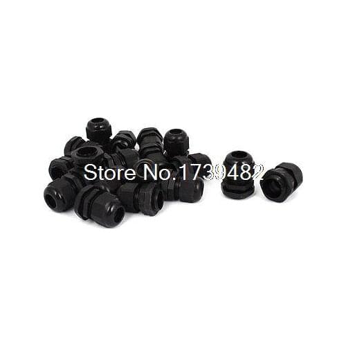 Nylon PG13.5 M18 6-11mm 5-10mm Wire Connector Waterproof Cable Gland 18pcs
