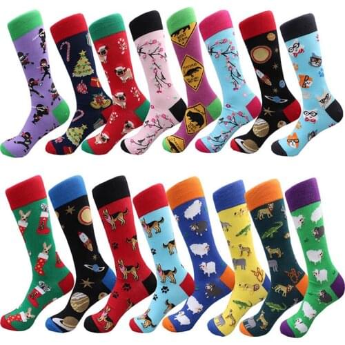 Woman Casual cotton girl Happy Socks harajuku hip hop winter Funny Colorful Gift