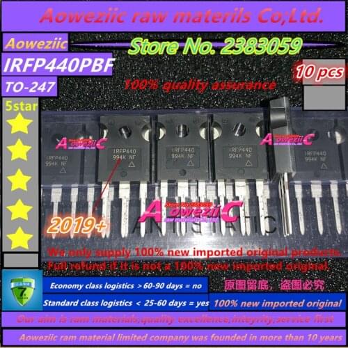Aoweziic 2019+ 100% new imported original IRFP440PBF IRFP440 TO-247 channel MOS power tube 8.8A 500V
