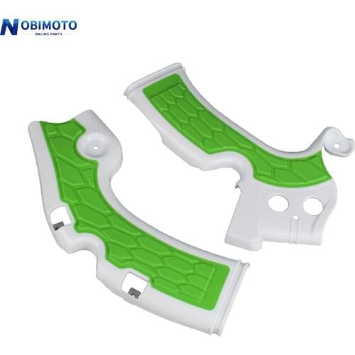 New PP Plastic X-Grip Frame Protector For Kawasaki KX 450F 2009-2018 Motocross Bike MX Guard Cover Protection Accessories