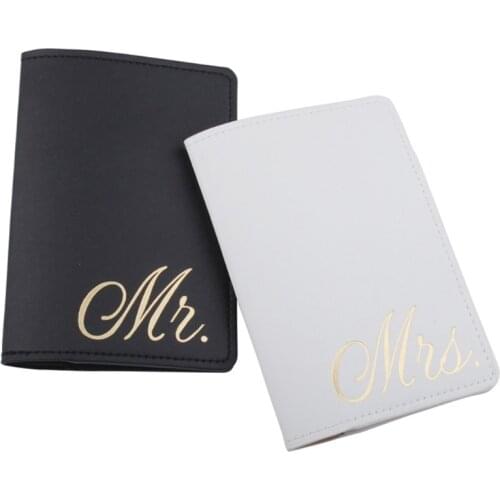 Bride Groom Married Wedding Honeymoon Passport Cover Holder Case Organizer ID Card Travel Protector Organizer New