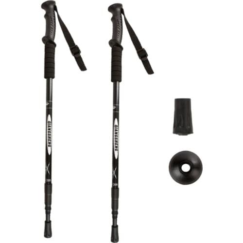 Camping Hiking Canes Walking Stick Adjustable Telescopic Trekking Poles Ultralight Portable Aluminum Walking Poles Mountain