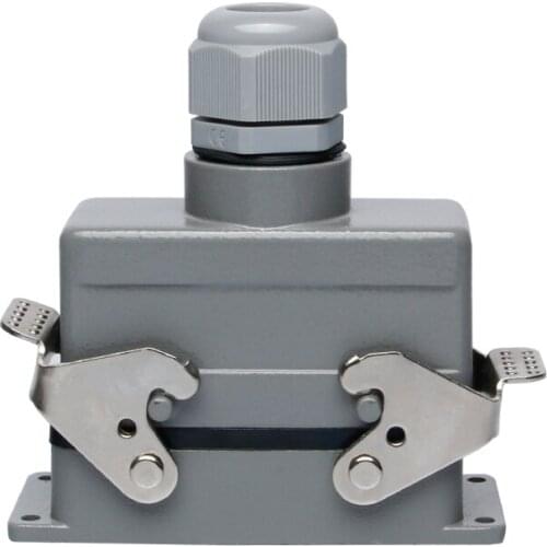 Heavy duty connector 6-core side ejection h16b-hsb-006-1-2 rectangular aviation plug socket current 35A