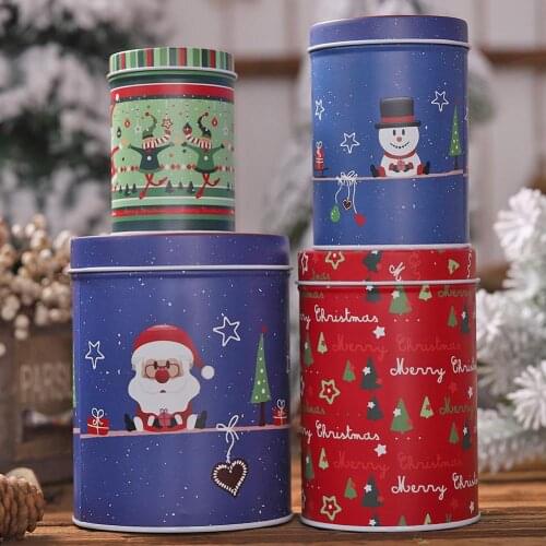4pcs Large Capacity Christmas Candy Box Wear Resistance and Durability High-capacity Children Storage Box Christmas Decor