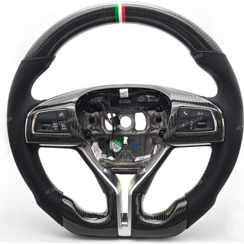 100% Real Carbon Fiber Steering Wheel For Maserati Ghibli 2013 2014 2015 2016 2017 2018 2019 2020