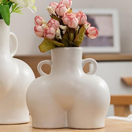 Nordic Style Home Simulation Human Body Art Vase Decoration Handicraft Decoration Ceramic Vases Desktop Ornaments
